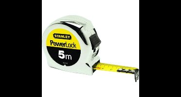 Stanley Powerlock Rolbandmaat – 3 Meter – 19 mm Breed – Mylar® Coating – Verchroomde ABS Behuizing – Nauwkeurigheidsklasse II