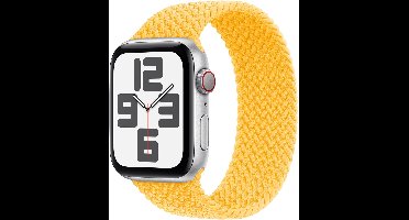 Apple Gevlochten solobandje voor de Apple Watch | 44/45/46/49 mm - Maat 10 - Sunshine