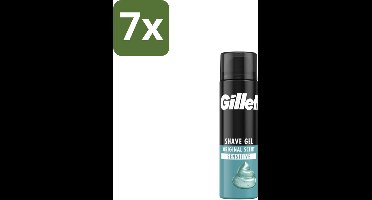 7 x Gillette Gevoelige Huid Scheergel Sensitive 200 ml - Gevoelige Huid Scheergel - Comfortabele Scheerbeurt - Huidbeschermende Scheergel - Soepele Scheerbeurt - Wrijving Verminderen