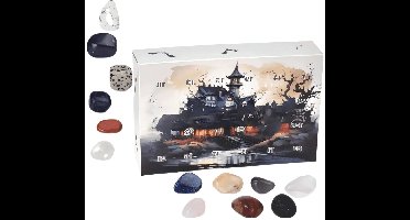 Adventskalender - Kerst Adventskalender - Erts Cadeau Doos - Kerst Aftelkalender - Kinder Kerstcadeau - Speelgoed - Speelset - Edelsteen Natuursteen Helende Kristal Verrassing Blind Doos - Set A