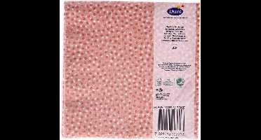 Speelse stippen servetten - 33x33 cm - Mellow Rose