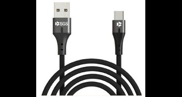 SGS USB-C naar USB-kabel 15W 1 meter zwart