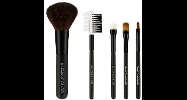 Kleancolor - Travel Set - Make Up Kwasten - Gezichtskwasten - 5 pcs. Brush Set - 30 g