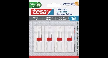 tesa verstelbare nagel behang & pleisterwerk zelfklevend verwijderbaar – verpakking 4x 1kg nagels