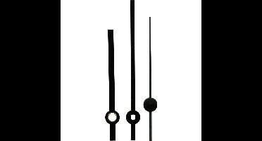 Wijzerset Standaard Aluminium Zwart Sleuf