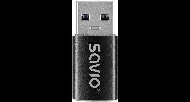 Savio AK-81 video kabel adapter 0 m USB Type-C USB Type-A Zwart