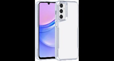 TUNIQ telefoonhoesje voor Samsung Galaxy A15 5G - Siliconen backcover - Zilver