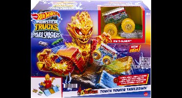 Hot Wheels Monster Trucks Power Smashers Torch Tower Takedown