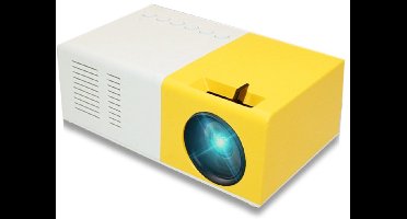 Draagbare zakprojector Wit/Geel