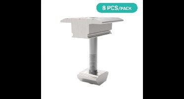 V-TAC Zonnepanelen - Structuur Toebehoren - Middenklem - 8 stuks/verpakking