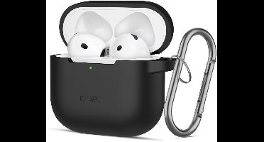Tech-Protect Hook Case Voor Apple Airpods 4 Anti-Slip Siliconen Bescherming