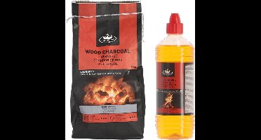 Fancy Flames BBQ aanmaakset - houtskool - 3 kilo - met Bio aanmaakgel