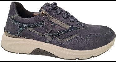 Gabor Rollingsoft Sneaker Blauw Nubuck Combi 76.896.46