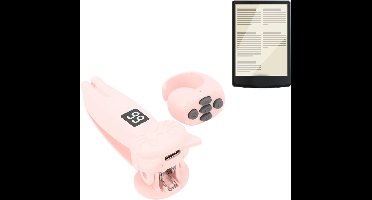 Remote Control Page Turner, Bluetooth Page Turner Clicker for Electronic Book Phone Tablet, Portable Camera Video Recording External Triggers for Android for IOS (PINK)