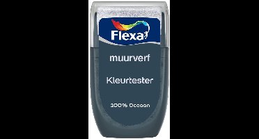 Flexa - Kleurtester Muurverf 100% Oceaan 30 ML - Mengverf - 0.03L
