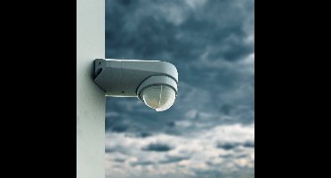 HOFTRONIC - PIR Bewegingsmelder voor buiten incl. Schemerschakelaar - 240° Detectiehoek - 10 meter bereik - Maximaal 600 Watt aan lampen aansluitbaar - Opbouw - Wit - IP65 Waterdicht voor binnen en buiten - Bewegingssensor