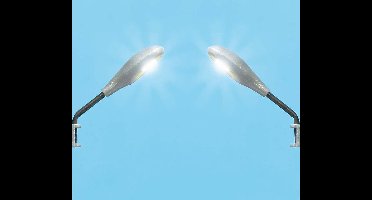 Busch - 2 Wandlampen (Lbl) H0 (Bu4153)