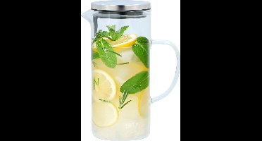 Alpina Waterkan met deksel - 1,3 L - Glas