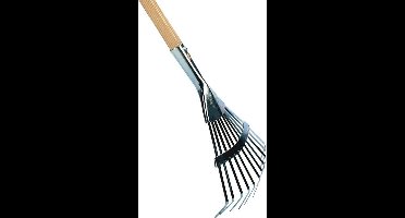 Gazonhark - houten steel - 75 cm - verzinkt staal - Bladeren en Tuinafval