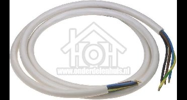 Universeel Snoer Perilex snoer 5x2,5mm2 H05VV-F Wit 2M Fornuissnoer 5 aderig (voor Perilex) 10003217