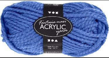 Blauw maxi acryl garen 35 meter