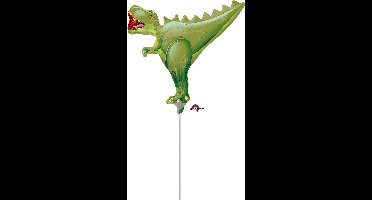 RIETHMULLER - Kleine aluminium T-Rex ballon 35 x 27 cm voor verjaardag