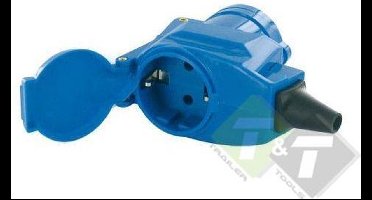 Haakse CEE contrastekker, 230 Volt, 16 Ampere, CE keuring