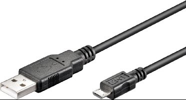 Wentronic - USB 2.0 A Male naar USB 2.0 Micro Male - 1.8 m