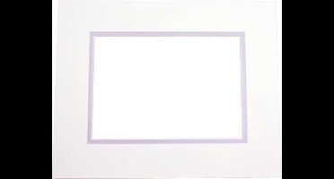 Passepartout Dubbeldik Ivoor/Zilver 27,9x35,6cm (10 stuks)