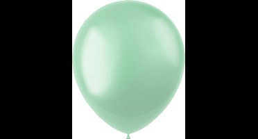 Folat - ballonnen Radiant Minty Green Metallic 33 cm - 50 stuks