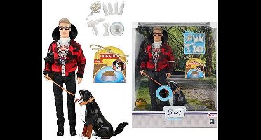 Tienerpop Lucas met Hond en Geluid - 31 cm - Inclusief Accessoires - Voor Kinderen vanaf 3 Jaar