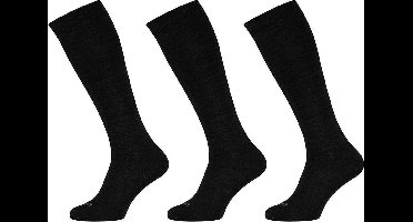 Apollo - 6-Pack - Merino Kniekousen - Antibacterieel - Anti-Jeuk - Heren - antraciet - 43-46 - 120102000