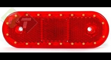 led zijmarkeringslamp universeel rood 20x led - contourlamp - zij lamp - breedtelamp