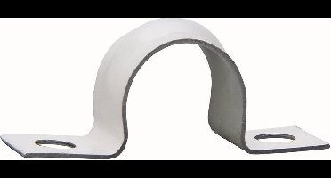 Kopp ijzeren zadel 16mm wit (100st)