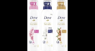 Dove - Shower Mousse Mix - 3 x 200 ml - Voordeelverpakking