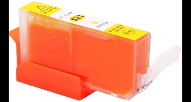 ABC huismerk inkt cartridge geschikt voor Canon 521Y CLI-521 geel voor Canon Pixma IP-3600 IP-4600 IP-4600X IP-4700 MP-540 MP-550 MP-560 MP-620 MP-630 MP-640 MP-640R MP-980 MP-990 MX-860 MX-870