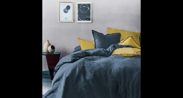 Matt & Rose Dekbedovertrek Marine - Lits Jumeaux - 240 x 220 cm, zonder kussenslopen - 100% Linnen