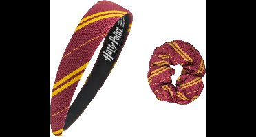 Cinereplicas Harry Potter - Gryffindor Haarband en scrunchie set - Rood