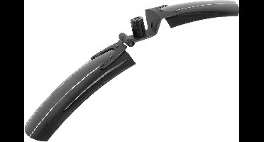 M-Wave spatborden voor 24-29 inch zwart plastic