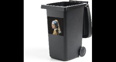 Container sticker Meisje met de parel - Vermeer - Bril - 40x40 cm - Kliko sticker