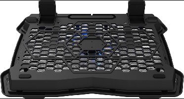 Canyon NS-02 laptop cooling pad 39,6 cm (15.6") 1200 RPM Zwart