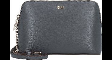 DKNY Leren Schoudertas Avondtas Bryant Sutton Dome Crossbody Bag Coal Grijs