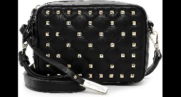 Tamaris Schoudertas Maxie Handbag with Zipper Black Zwart