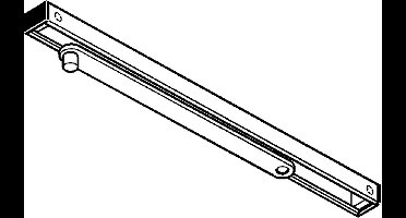 GEZE GLIJARM ZWART VOOR DEURDRANGER TS3000V