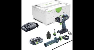 Festool TPC 18/4 I-Basic accu klopboormachine 18 V 75 Nm + 1x accu 4.0 Ah + snellader + systainer