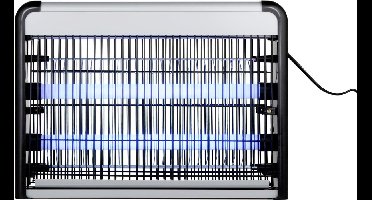 Grundig Muggenlamp - Vliegenvanger Insectenlamp - Muggen UV Lamp incl. Ophangketting - Vliegenvanger Ruimtes tot 20m² - Vliegenval - Insectenvanger - 38 x 7,5 x 27,5 cm - Binnen Gebruik