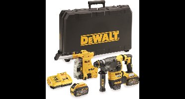 DeWalt DCH335X2 54V Li-Ion accu SDS-Plus combihamer incl. stofafzuiging set (2x 9,0Ah accu) in koffer - 3,5J