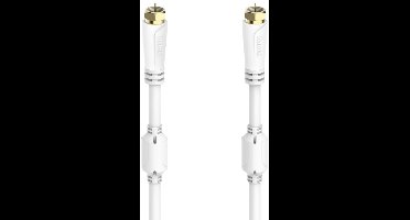 Hama SAT-aansluitkabel, F-connector - F-connector, verguld, 10,0 m, 100 dB