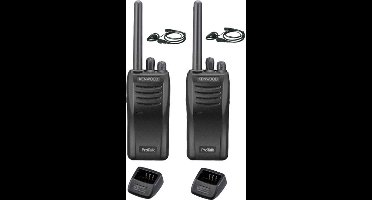 Set van 2 stuks Kenwood TK-3501 met D-shape oortje en tafelladers