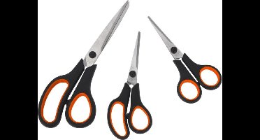 Excellent Houseware Scharenset - 3 formaten - RVS bladen - geschikt voor links- en rechtshandigen